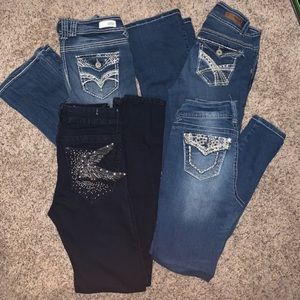 Dark skinny cowgirl jeans/ pantalones vaqueros
